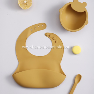 Silicone soft feeding bib